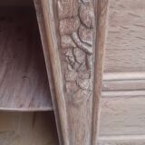 Low art deco sideboard in raw oak wood
