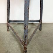 Tabouret d'atelier industriel gris, années 1960