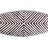 LARGE Zulu Shield 1 meter long Red & black - Tribal wall decoration
