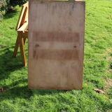Old green extendable kitchen table