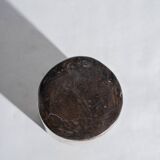 Side table in black petrified wood h:28,5cm d:17cm