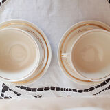 Sarreguemines porcelain tea cups