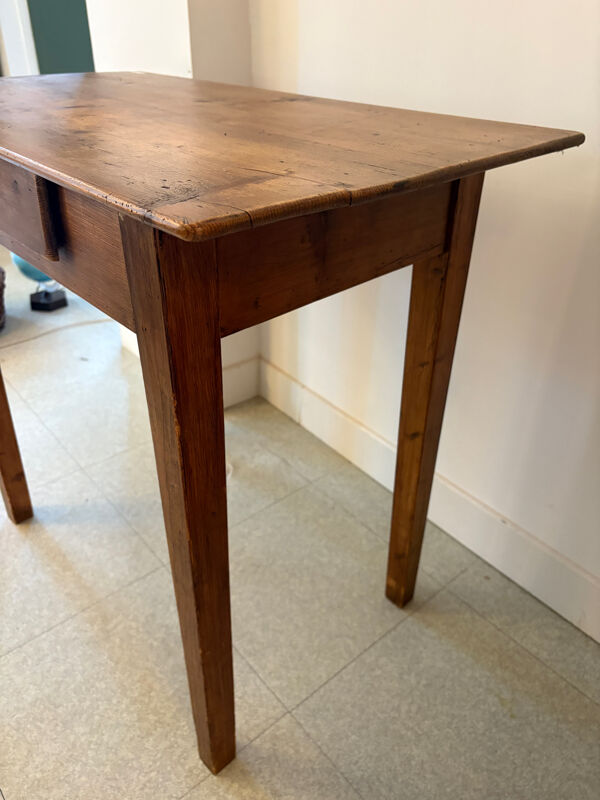 Petit bureau en pin- 1 tiroir