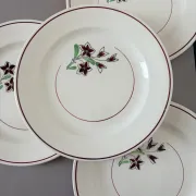 4 vintage flat plates from the Salins factory 210638