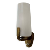 Vintage brass and Perspex wall light, Italy 1960