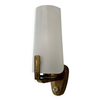 Applique vintage laiton et Perspex, Italie 1960