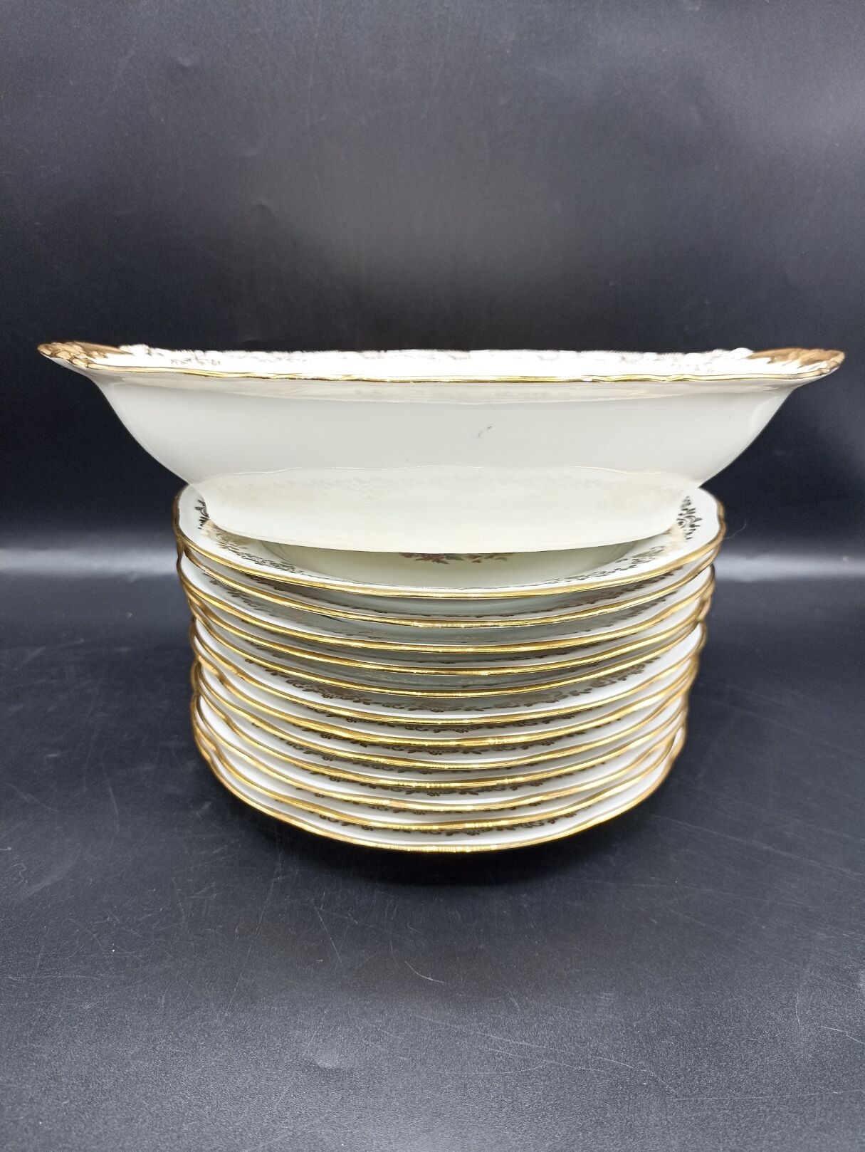 Haviland and SFP dessert service - birds of paradise