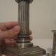 Pair of candlesticks Cailar Bailard silver metal