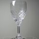 Set of three fine crystal port or aperitif glasses, Saint-Louis style.