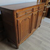High sideboard in solid oak