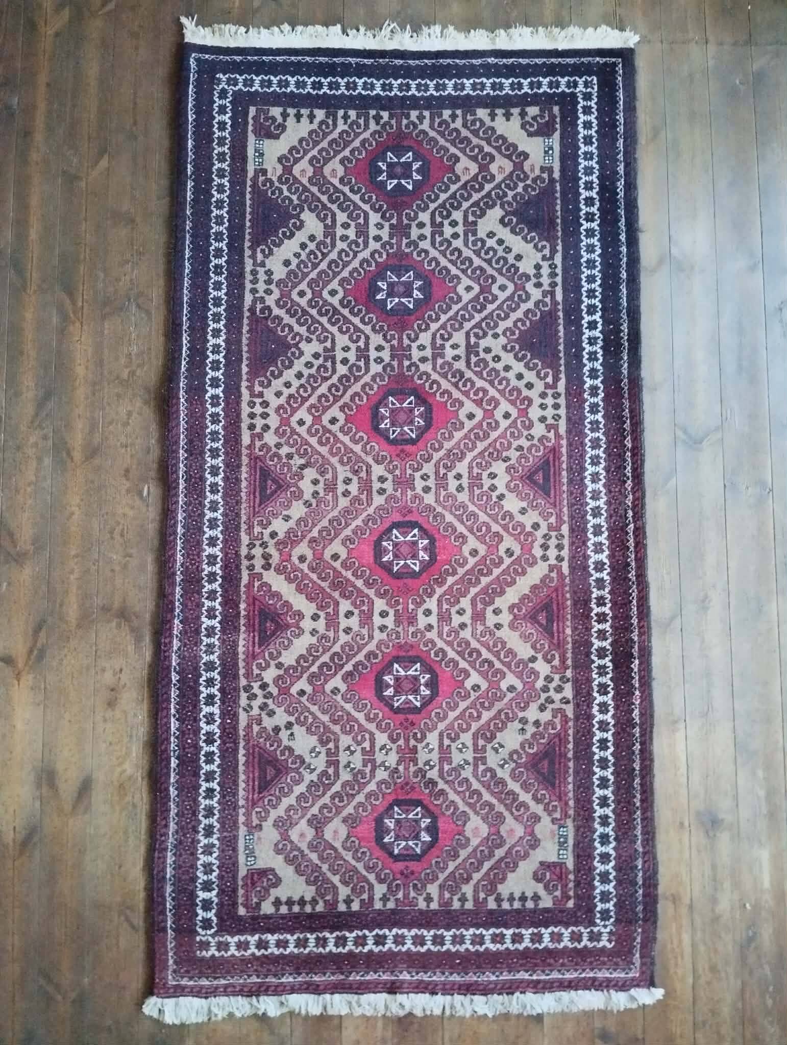 Handmade Belouch Persian rug 230x115cm
