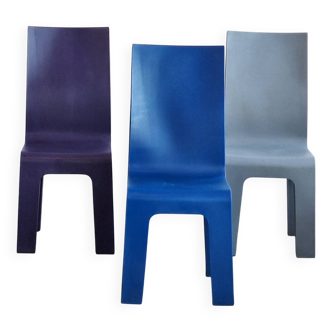 3 Chaises Postmoderne " central Museum" par Richard Hutten années 1990