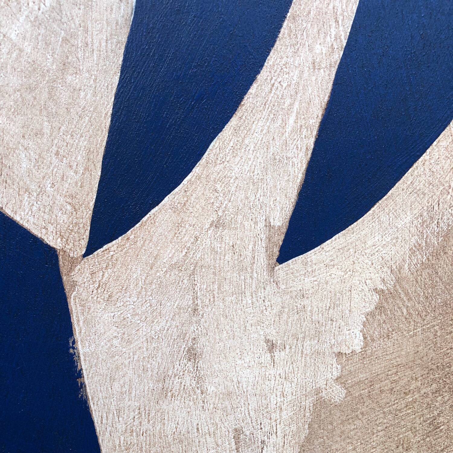 Abstract painting on panel