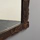 Arts & Crafts hand-carved wall mirror with floral roses, early 20th century