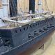 Model representing a battleship of the late nineteenth century