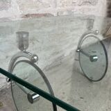 Glass coffee table