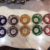Coloured crystal lenses