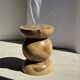Stool, side table, end table in solid suar wood spheres H50 D39
