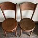 Set of 4 Fischel bistro chairs in bent wood gendarme hat 1920