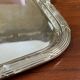 Rectangular tray with LOUIS XVI style handles in silver-plated metal, work from the 1950s