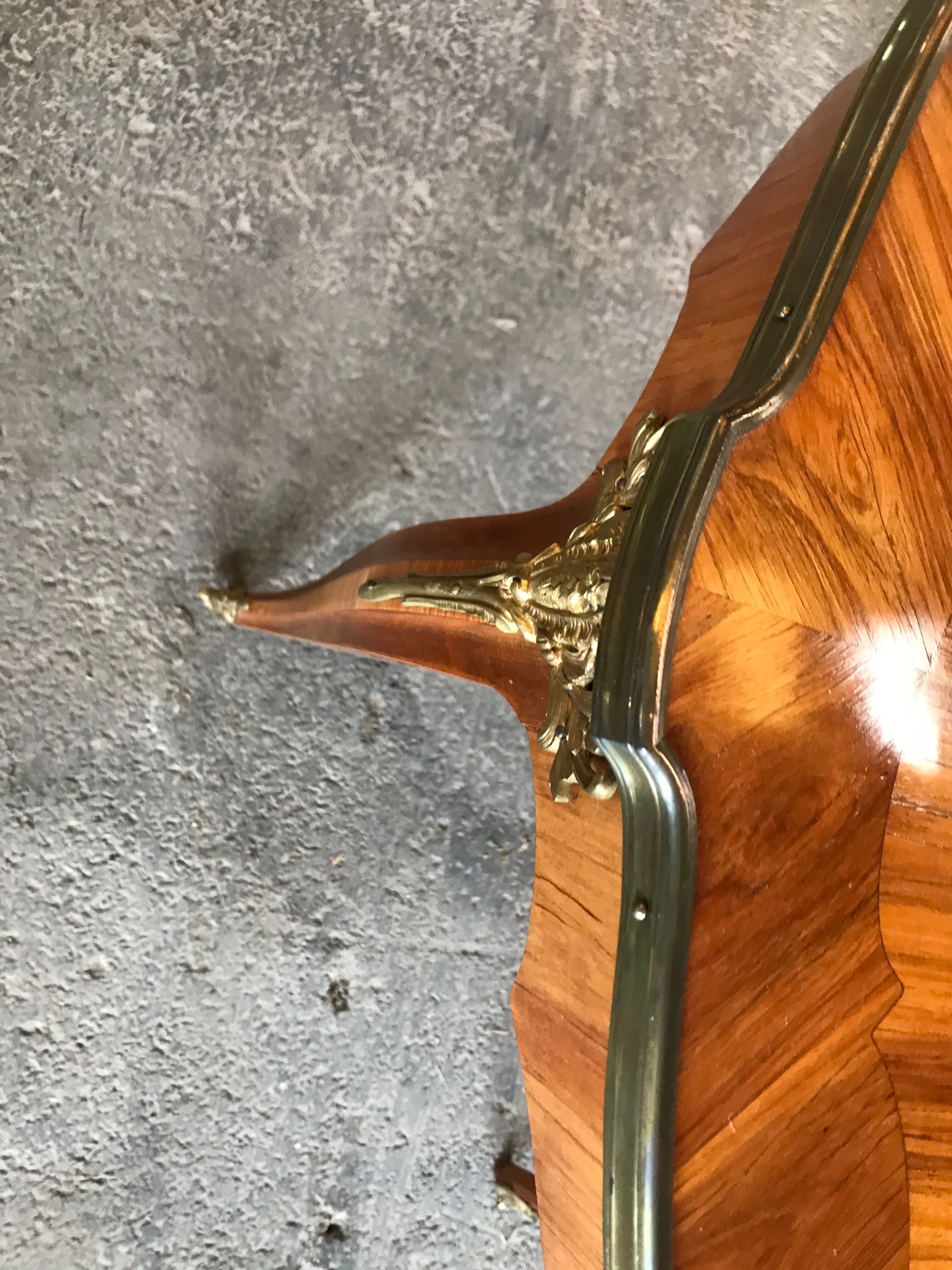 Coffee table Louis XV rosewood