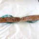 xPair of Handcrafted Teal Enameled Door Handles by Gabbianelli, Albisola, I