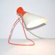Napako Mid-Century Red and White Table Lamp, Josef Hurka, 1950s
