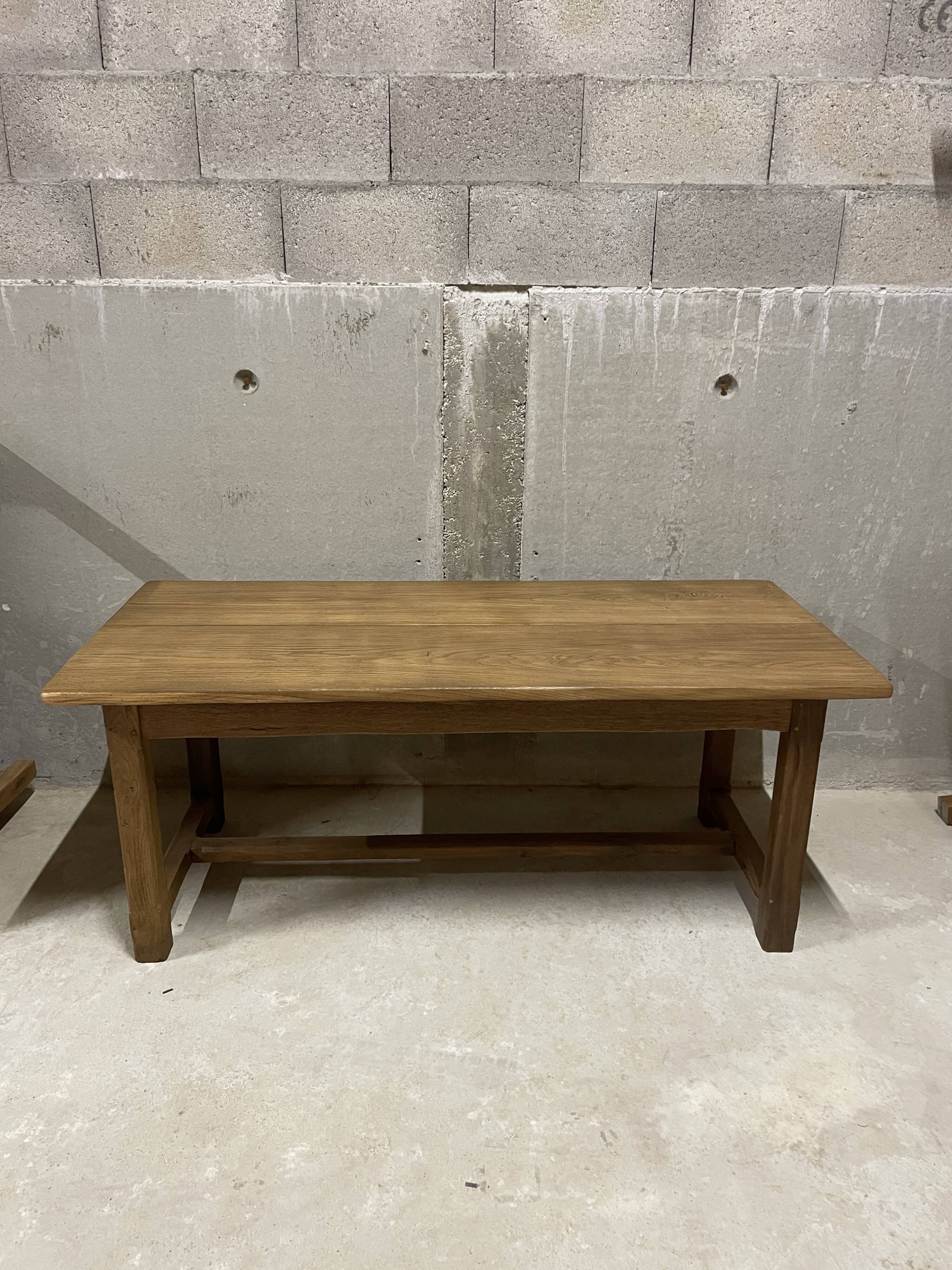 Oak farmhouse table 180cm
