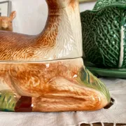 Zoomorphic terrine deer Michel Caugant