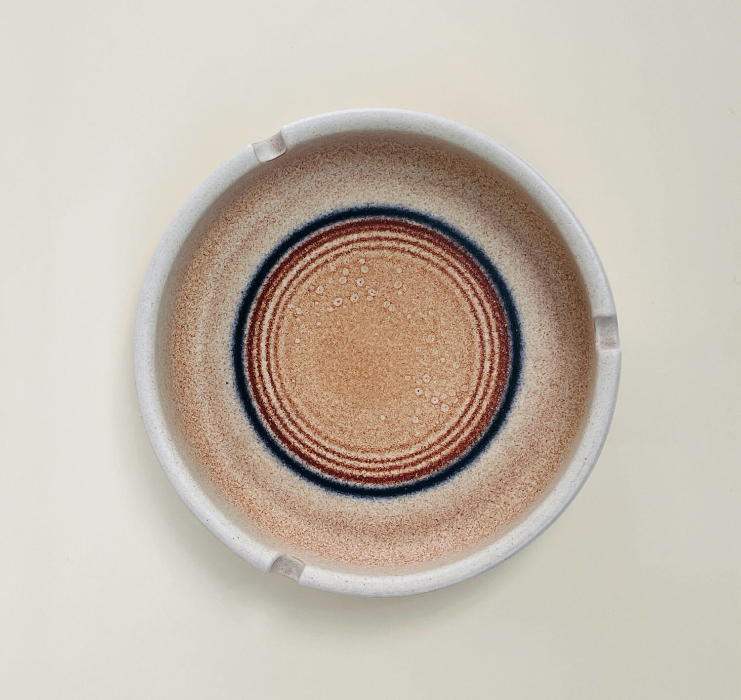 Large enamelled stoneware ashtray - Serra, Catalonia - 1970