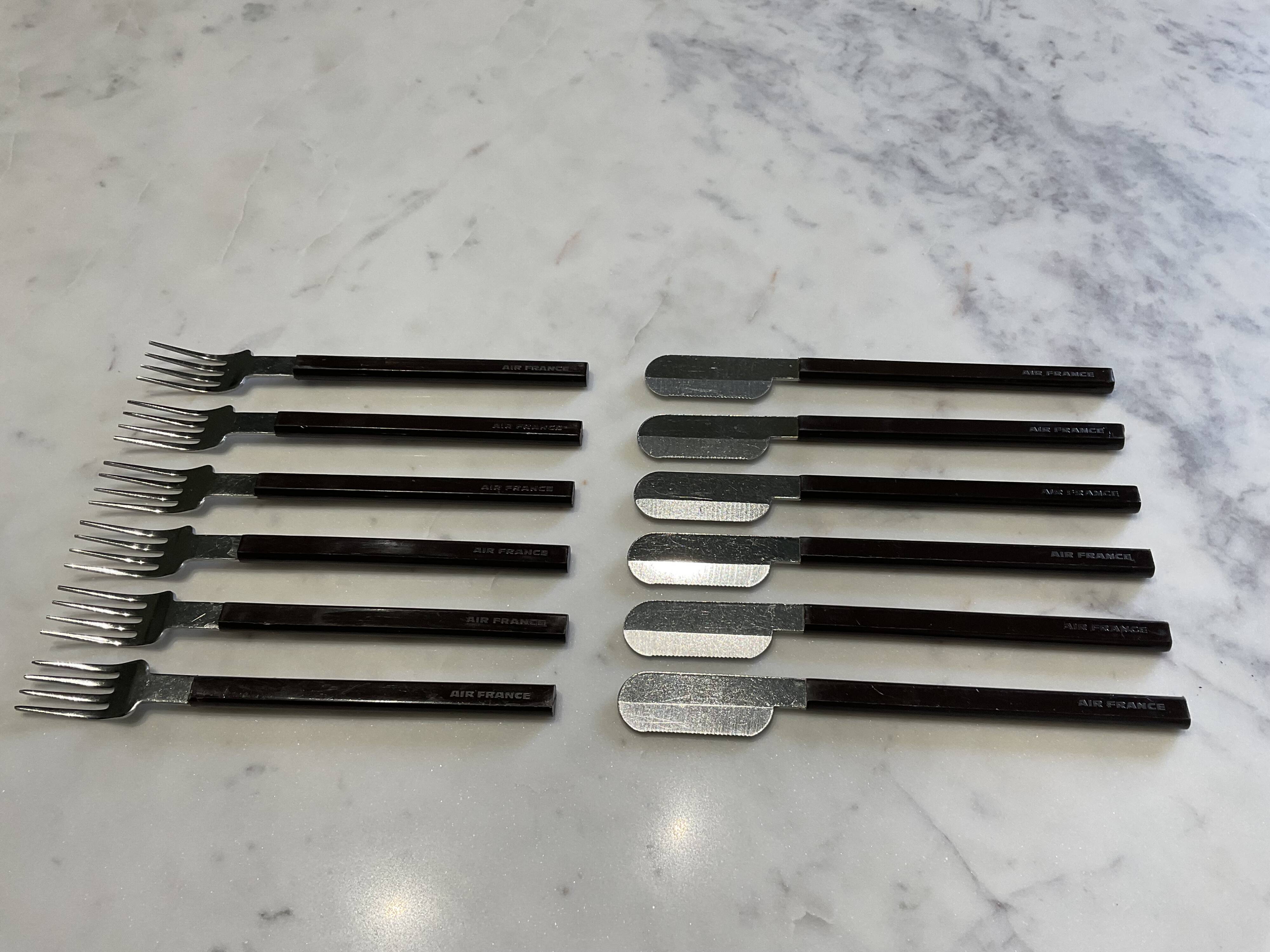 12 air france concorde place settings. by raymond loewy