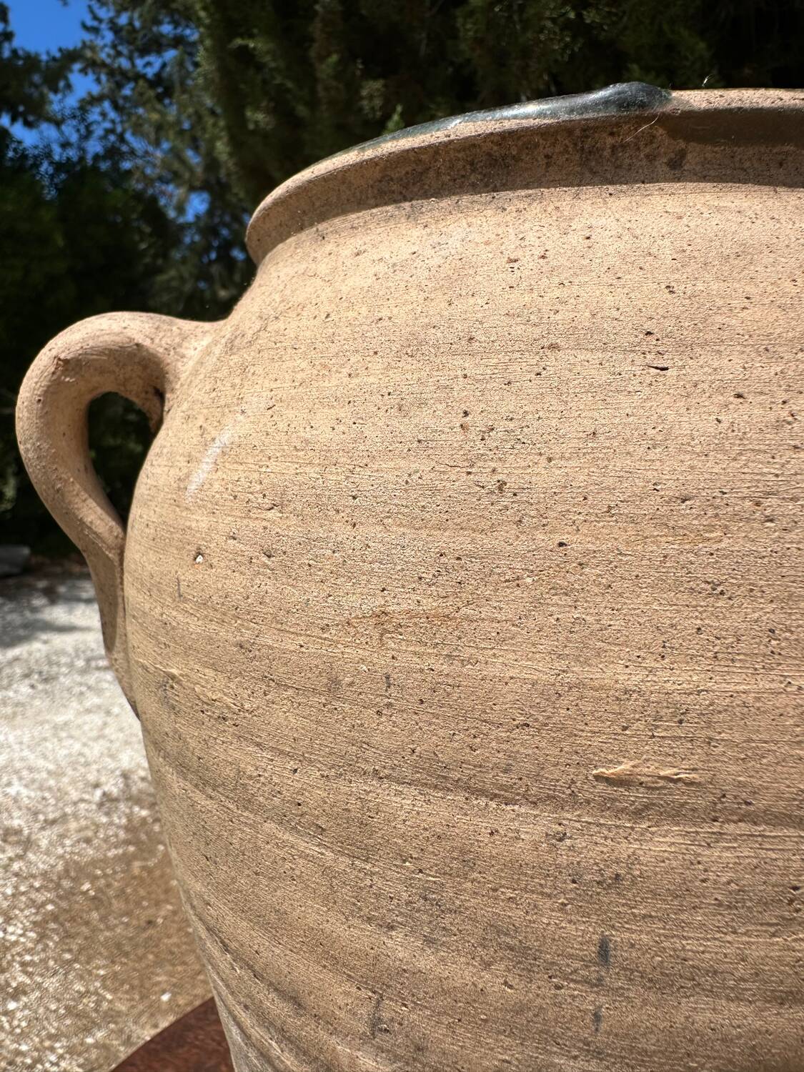 Terracotta pottery jar