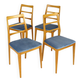 Quatre chaises scandinaves années 60