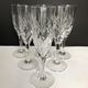 6 Champagne flutes in cut crystal of Saint Louis chantilly model