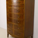 Large Nutwood Chest of Drawers by Ole Wanscher, 1940's