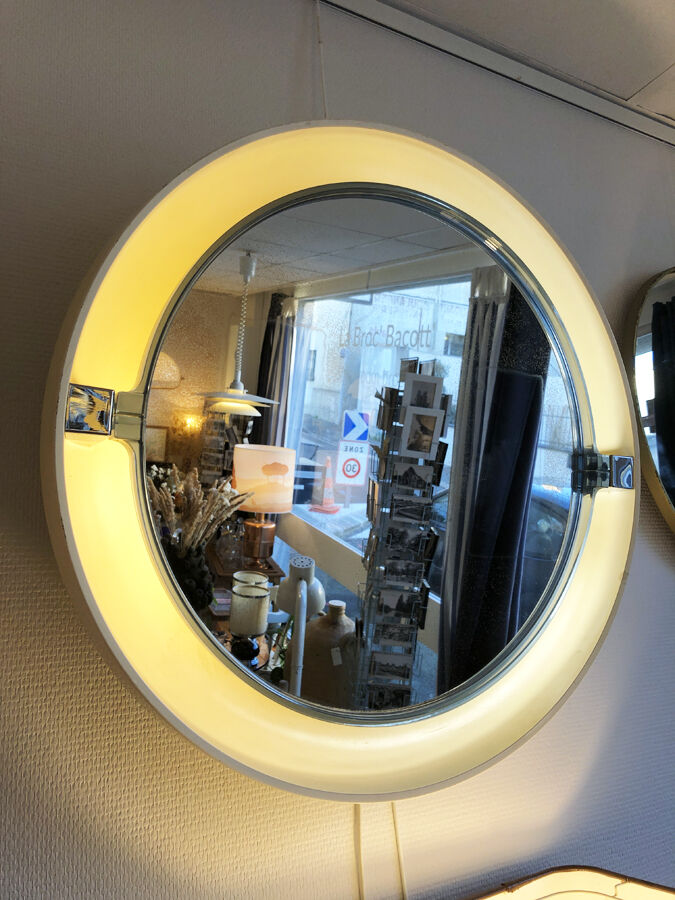 Vintage bathroom mirror Allibert, 1970