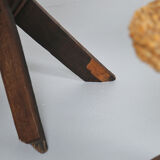 Original set of 4 tripod chairs by Frida Minet and Adrien Audoux, 1950s, France