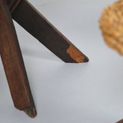 Original set of 4 tripod chairs by Frida Minet and Adrien Audoux, 1950s, France