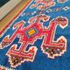 Handmade Berber Rug Blue Majorelle & Red - 112 x 200 cm