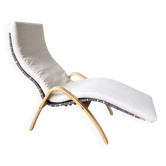 Ikea vintage Kim Samson curved beech wood deck chair