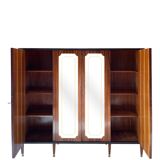 Armoire/bibliothèque en bois, années 1950/60