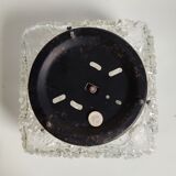 Flower-shaped glass ceiling lamp