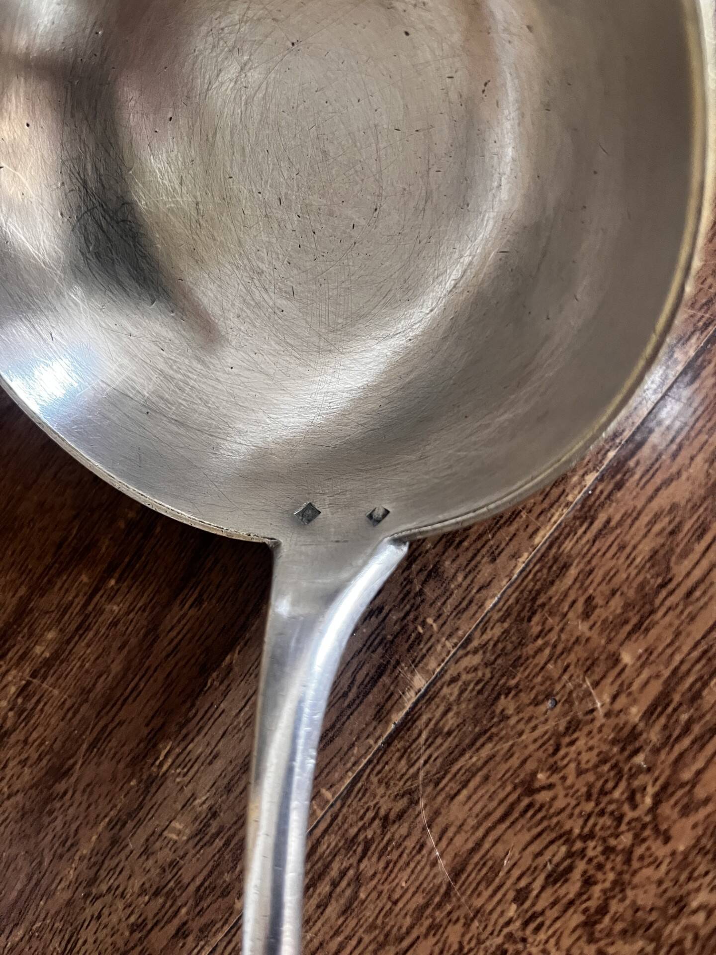 Silver-plated ladle