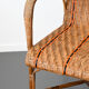 Fauteuil osier et rotin vintage