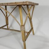 Table basse en rotin