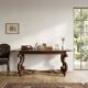 Antique poplar desk with a small drawer, Italy, early 20th century.