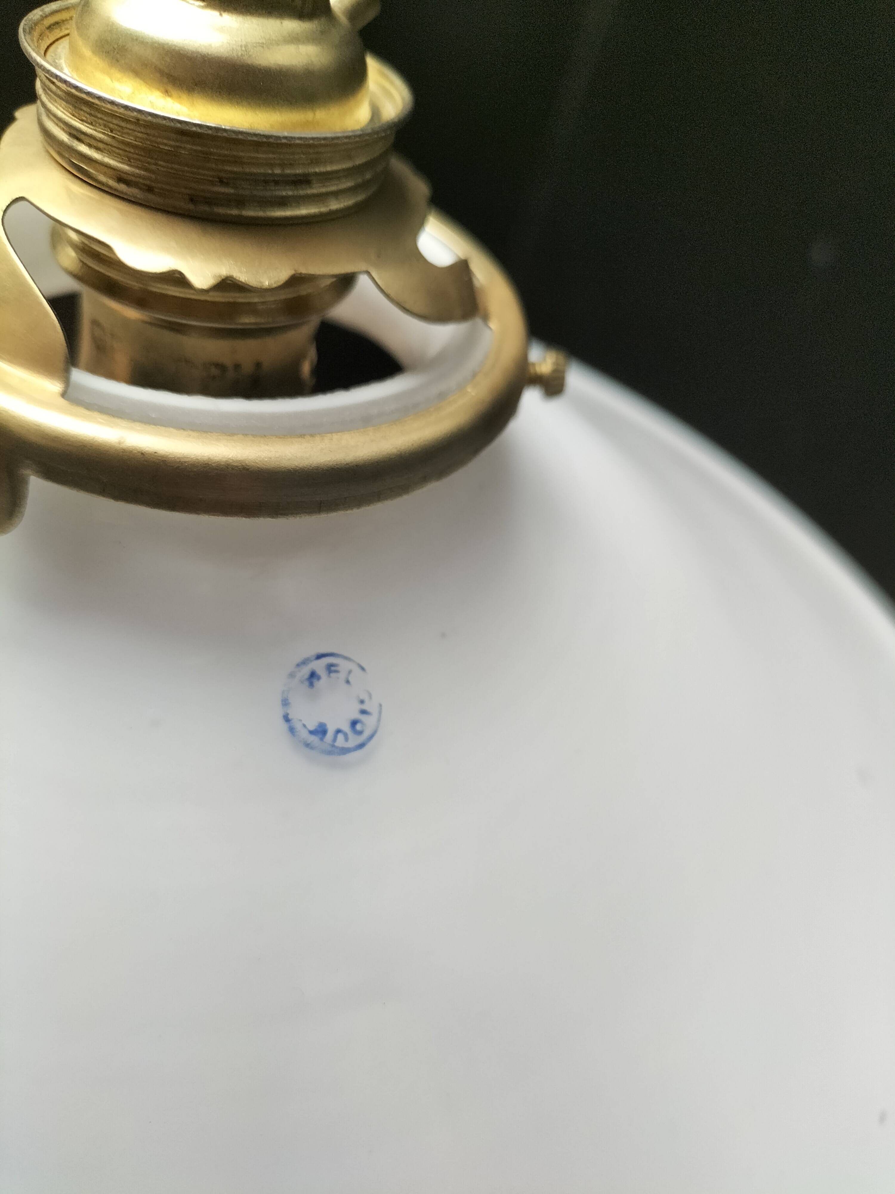 Opaline pendant light