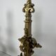 Important Renaissance Style Bronze Fireplace Set with Bar
