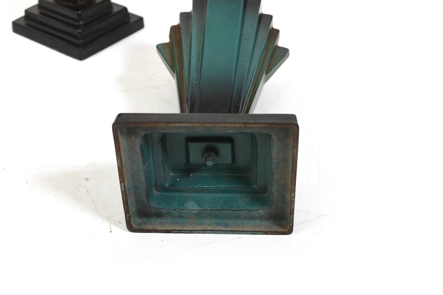 Art Deco Danish Mortuary Vases  Enamelled Iron, 1920s