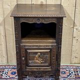 Chestnut bedside table from the 1930s